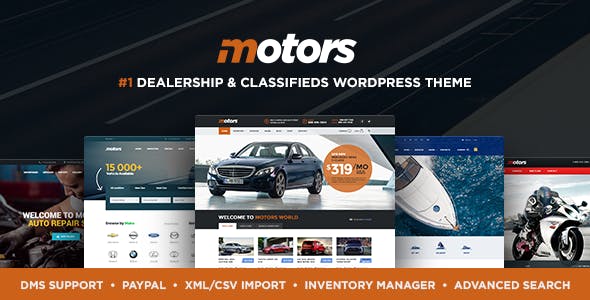 Motors v4.6.5 - Automotive, Cars, Vehicle, Boat Dealership