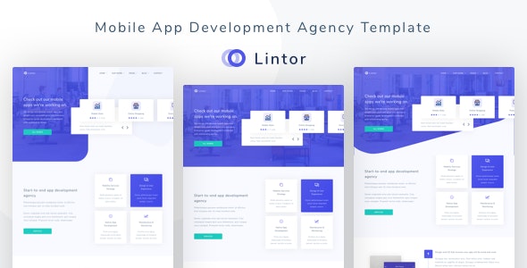 Lintor v1.0 - Mobile App Development Agency Template