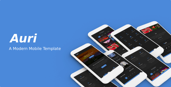 Auri v1.0 - A Modern Mobile Template