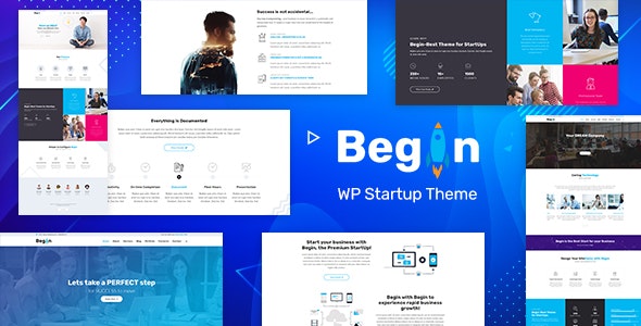 Begin v1.9 - Startup, SaaS WordPress Theme