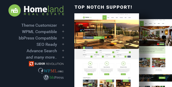 Homeland v3.2.6 - Responsive Real Estate Theme