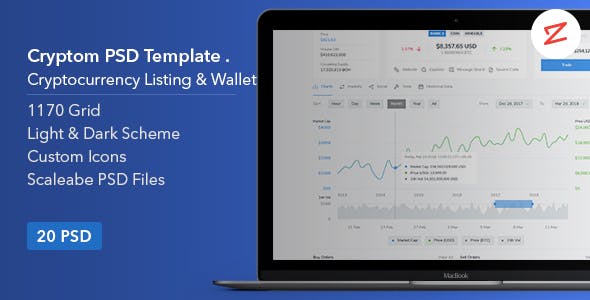 Cryptom v1.0 - Crypto Currency PSD Template