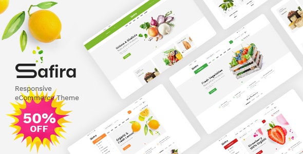 Safira v1.0 - Food & Organic WooCommerce WordPress Theme