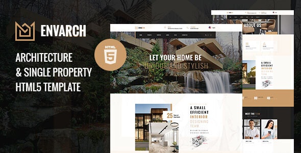 EnvArch v1.0 - Architecture and Single Property HTML5 Template