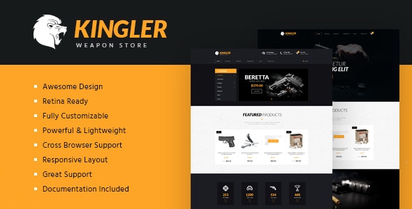 Kingler v2.0 - Weapon Store & Gun Training Template