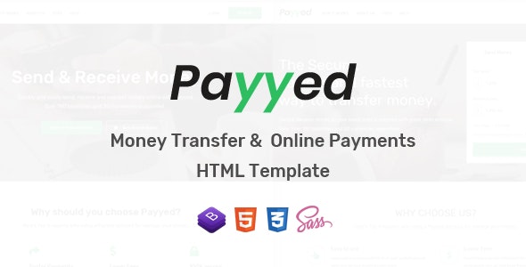 Payyed v1.1 - Money Transfer and Online Payments HTML Template