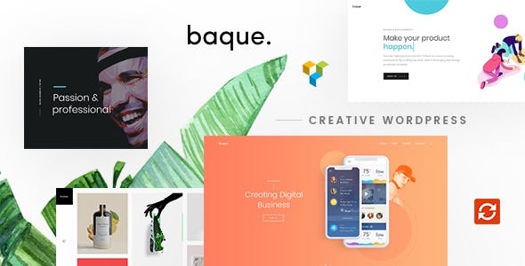 Baque v1.0.4 - Multipurpose Onepage Creative WP Theme