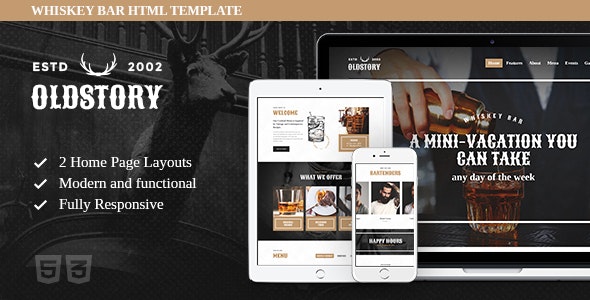 OldStory v1.0.1 - Whisky Bar | Pub | Restaurant Site Template