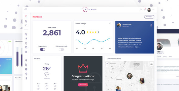 Elisyam v1.5.2 - Web App & Admin Dashboard Template