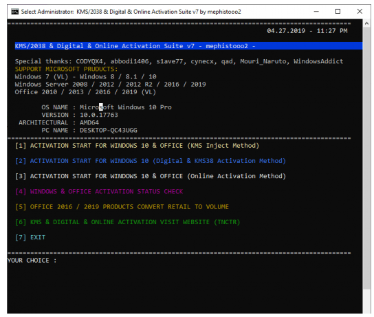 KMS/2038 & Digital & Online Activation Suite
