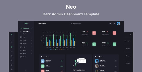 Neo v1.0 - Responsive Admin Dashboard Template