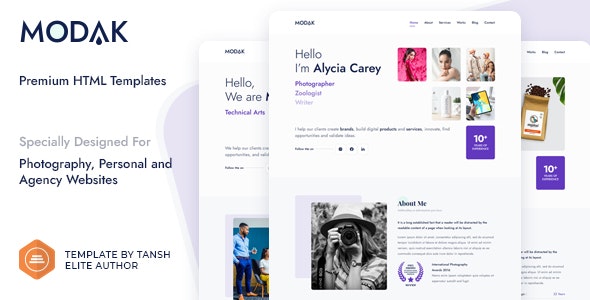 Modak v1.0 - One Page HTML Template