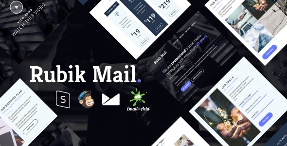 Rubik v1.0 - Responsive Email Template with MailChimp Editor, StampReady & Online Builder