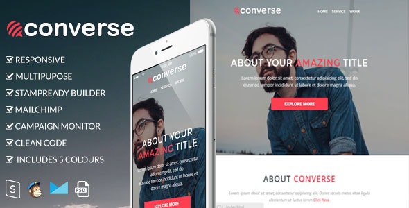 Converse v1.0 - Responsive Email Template