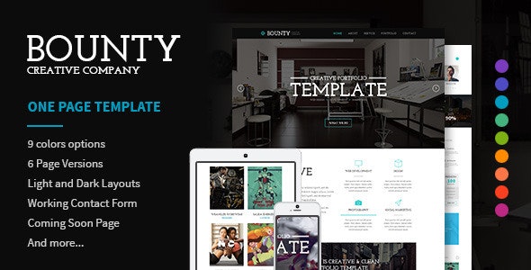 Bounty v1.0 - Modern Responsive HTML Template