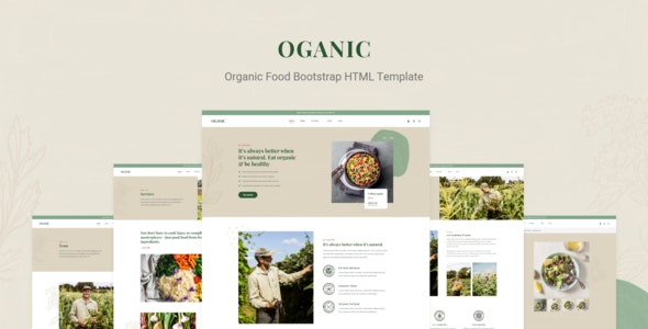 Oganic v1.0 - Organic Food Bootstrap HTML Template