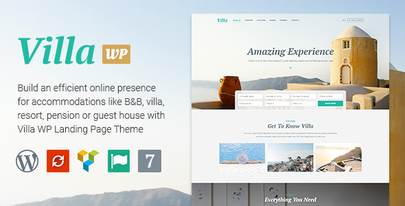 Villa v1.1.0 - WordPress Bed & Breakfast Landing Page