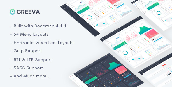 Download Greeva – Responsive Admin Dashboard Template | Free Nulled Scripts