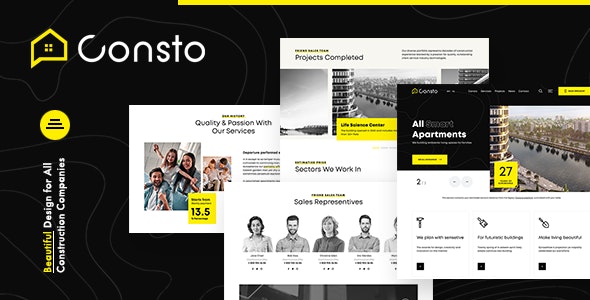 Consto v1.0 - Industrial Construction Company HTML Template
