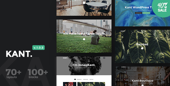 Kant v1.0.3 - A Multipurpose WordPress Theme for Startups
