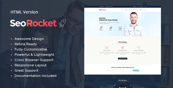 Seo Rocket v1.1 - Advertising & Marketing Site Template