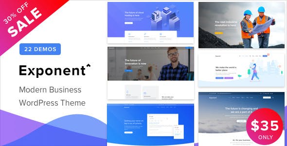 Exponent v1.0.5 - Modern Multi-Purpose Business Theme