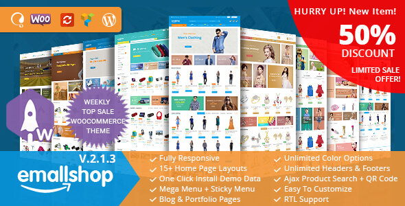 EmallShop v2.1.3 - Responsive Multipurpose WooCommerce Theme
