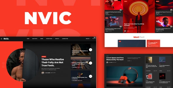 Nvic v1.0 - Blog and Magazine HTML Template