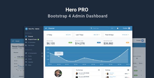 Hero PRO v1.1.0 - Bootstrap 4 Admin Dashboard Theme