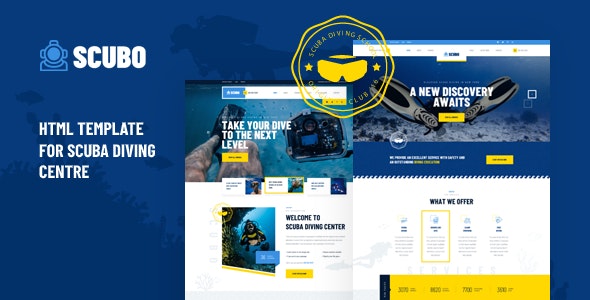 Scubo v1.0 - HTML Template For Scuba Diving Center