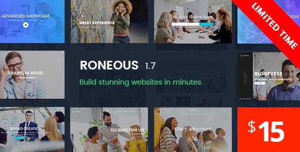 Roneous v1.7.4 - Creative Multi-Purpose WordPress Theme
