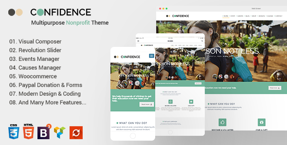 Confidence v3.2.2 - Multipurpose Nonprofit WordPress Theme