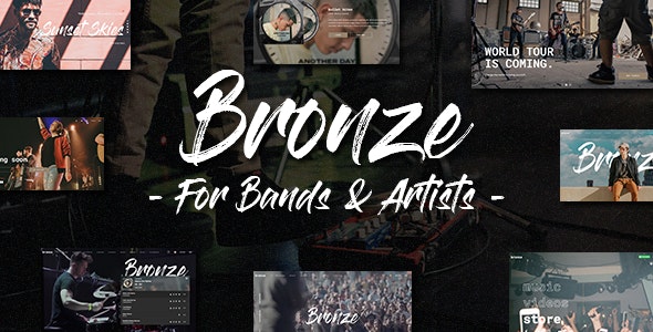 Bronze v1.0.0 - A Professional Music WordPress Theme