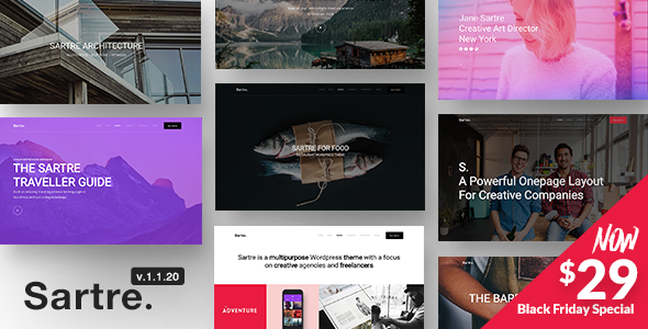 Sartre v1.1.20 - Responsive Multipurpose Theme for Creatives