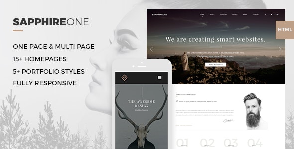 Sapphire One v1.0 - Multi-purpose Bootstrap HTML5