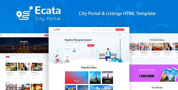 Ecata v1.0 - City Guide HTML Template