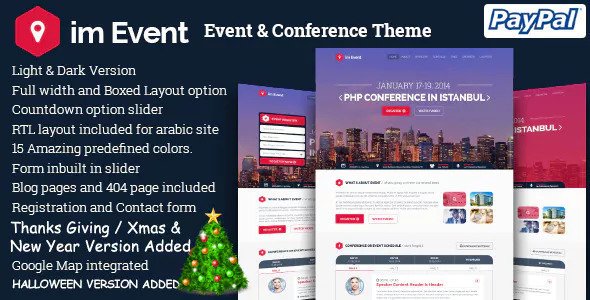 im Event - Event Conference Landing Page (Bootstrap 3 and Bootstrap 4)