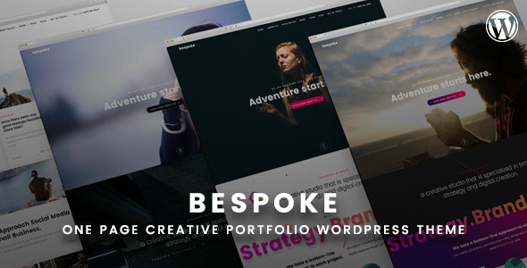 Bespoke v1.0 - Onepage Creative WordPress Theme