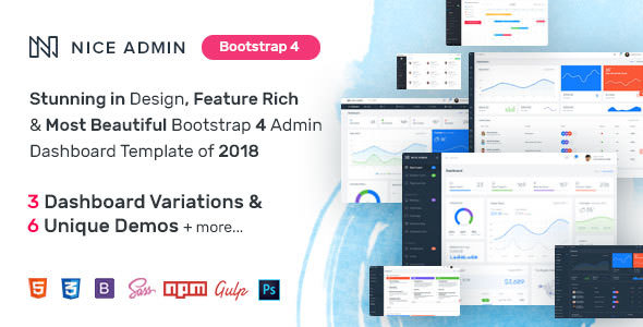 Download Nice Admin – Bootstrap 4 Dashboard Template | Free Nulled Scripts