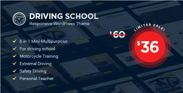 Driving School v1.3.1 - WordPress Theme