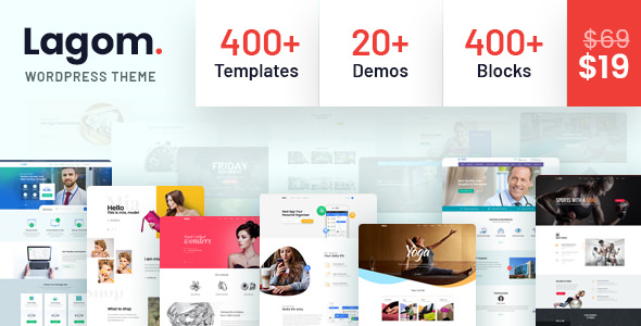 Download Lagom v1.0.3 – Multi Concept MultiPurpose WordPress Theme | Free Nulled Scripts