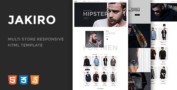Jakiro v1.0 - Multi Store Responsive HTML Template