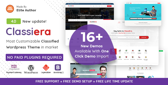 Classiera v4.0.7 - Classified Ads WordPress Theme