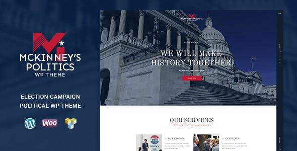MCKinney's Politics v1.1 - Elections Campaign & Political WordPress Theme