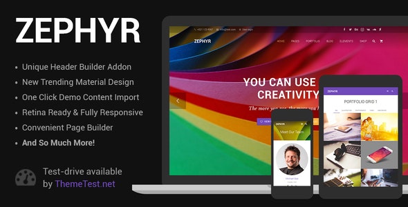 Zephyr v7.11 - Material Design Theme