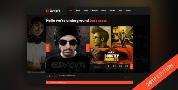 Epron v2.0.0 - Music Theme for WordPress