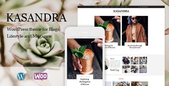 Kasandra v1.0.0 - A Responsive Blog and Shop Theme