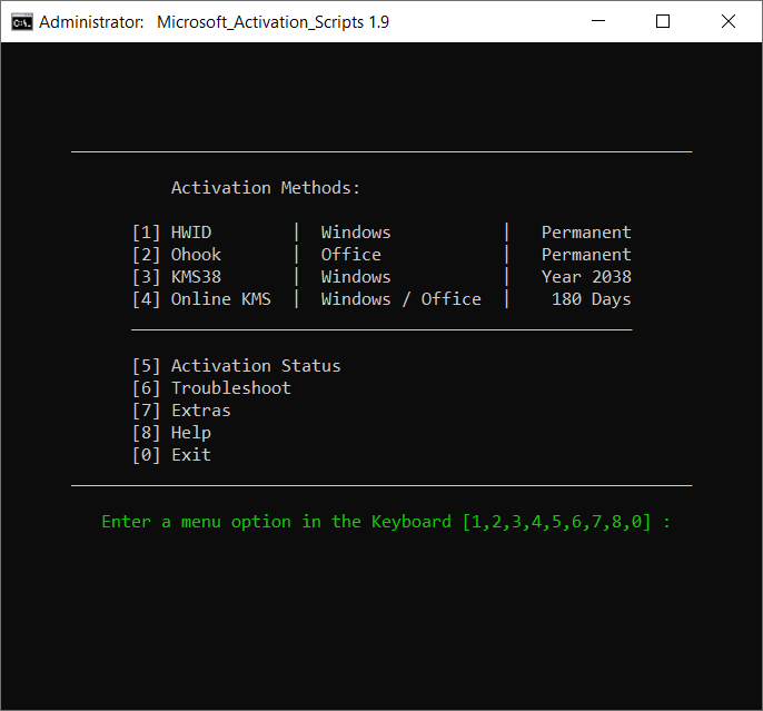 Microsoft Activation Scripts