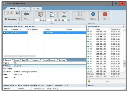 MiTeC Network Scanner
