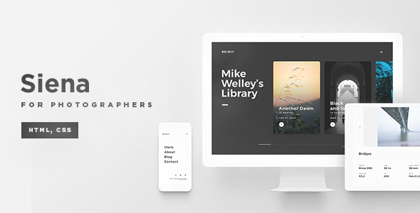 Siena - Aesthetic Photography Portfolio Template